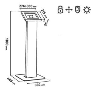 iPad ställ för golv