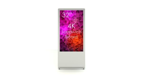 32 tum Sandwich Board Vit - 4K - Bild 2