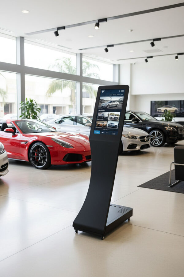 Portabel Digital Golvskylt 15.6 tum – Svart, Touch - Bild 2